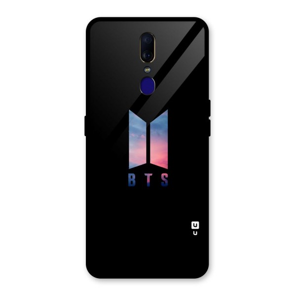 BTS Logo Sky Glass Back Case for Oppo F11