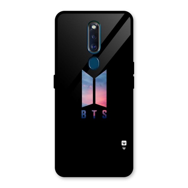 BTS Logo Sky Glass Back Case for Oppo F11 Pro