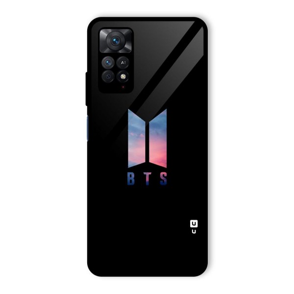 BTS Logo Sky Glass Back Case for Redmi Note 11 Pro Plus 5G