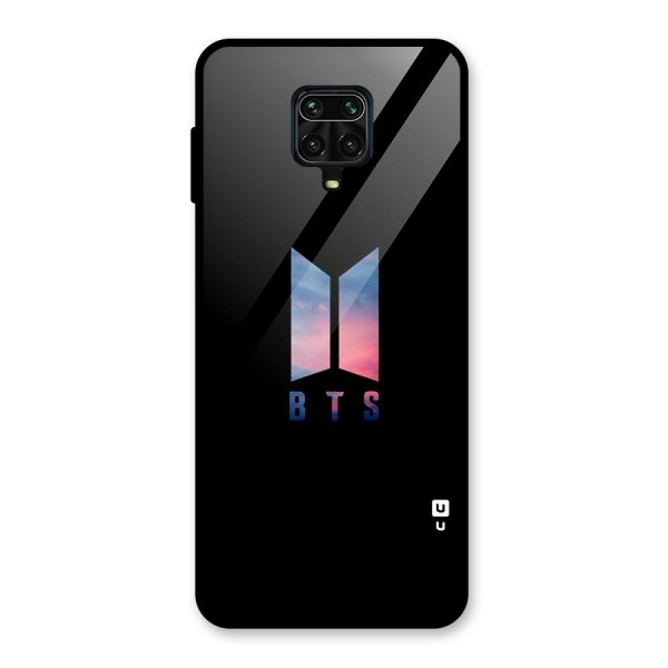 BTS Logo Sky Glass Back Case for Redmi Note 9 Pro Max