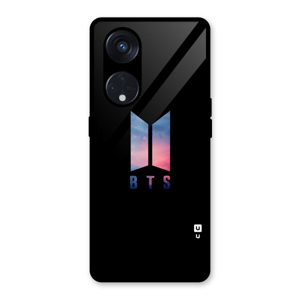 BTS Logo Sky Glass Back Case for Reno8 T 5G