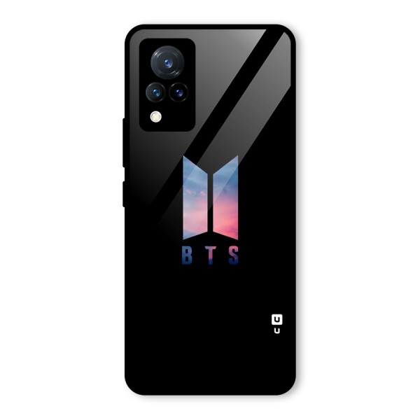 BTS Logo Sky Glass Back Case for Vivo V21 5G