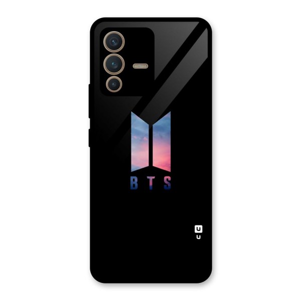 BTS Logo Sky Glass Back Case for Vivo V23 5G