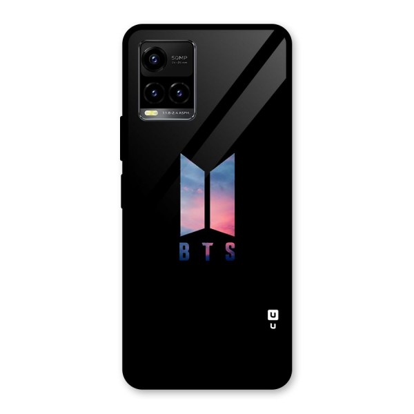 BTS Logo Sky Glass Back Case for Vivo Y21 2021