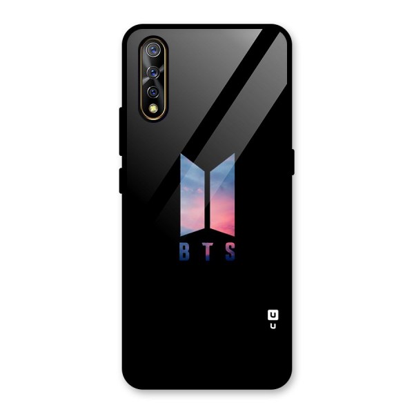 BTS Logo Sky Glass Back Case for Vivo Z1x