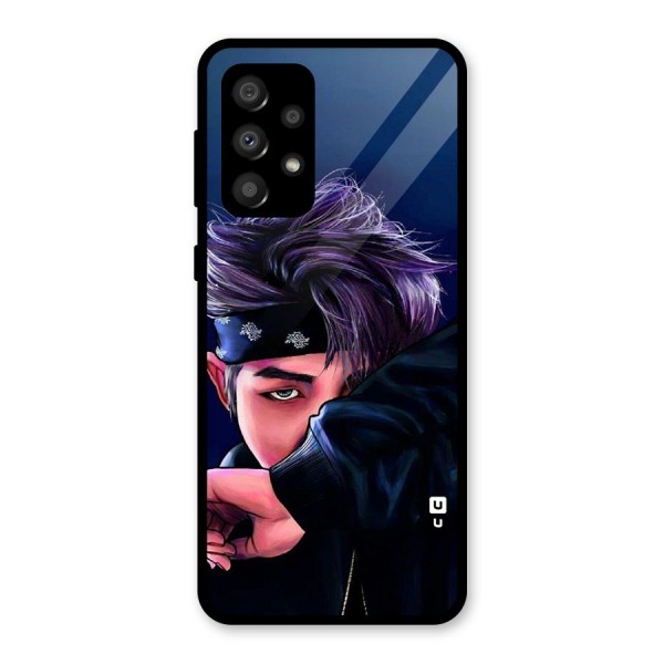 BTS Namjoon Artwork Glass Back Case for Galaxy A32