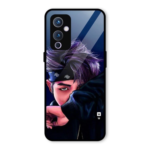 BTS Namjoon Artwork Glass Back Case for OnePlus 9