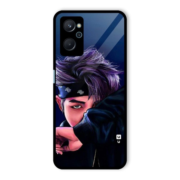 BTS Namjoon Artwork Glass Back Case for Realme 9i