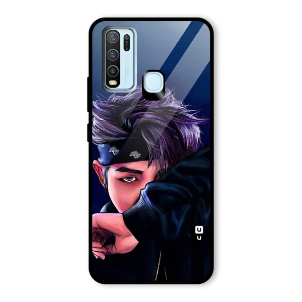 BTS Namjoon Artwork Glass Back Case for Vivo Y50