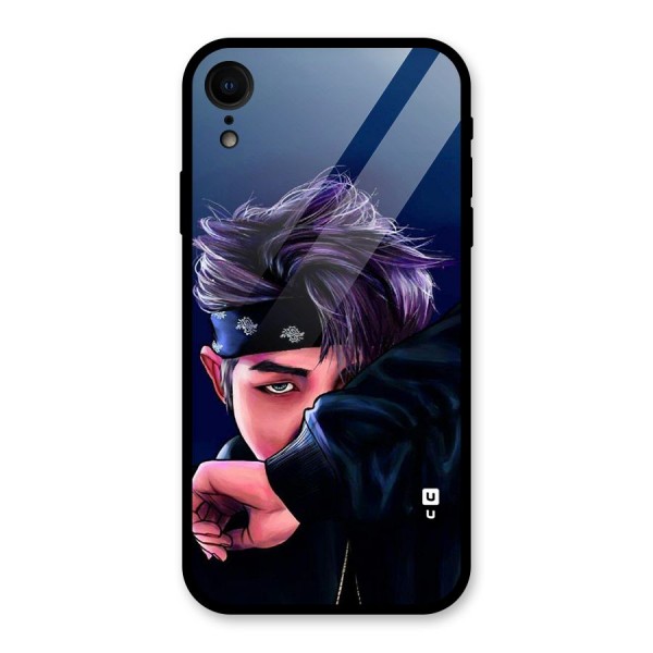 BTS Namjoon Artwork Glass Back Case for XR