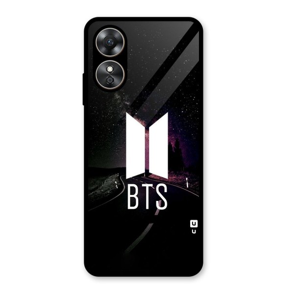 BTS Night Sky Glass Back Case for Oppo A17