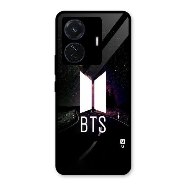 BTS Night Sky Glass Back Case for Vivo T1 Pro