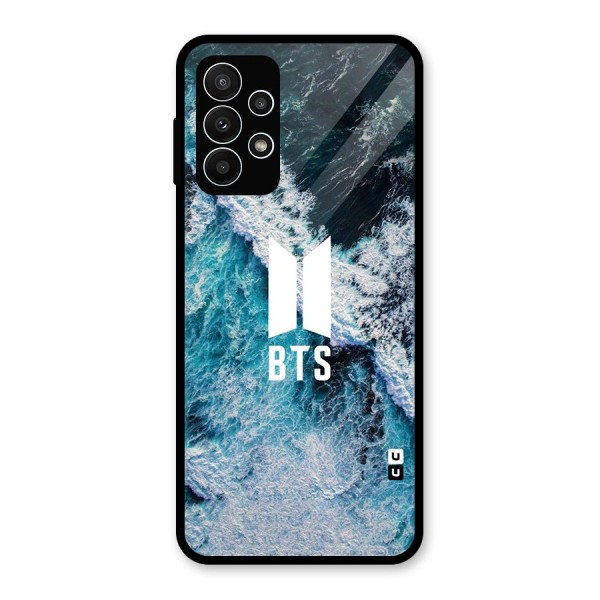 BTS Ocean Waves Glass Back Case for Galaxy A23