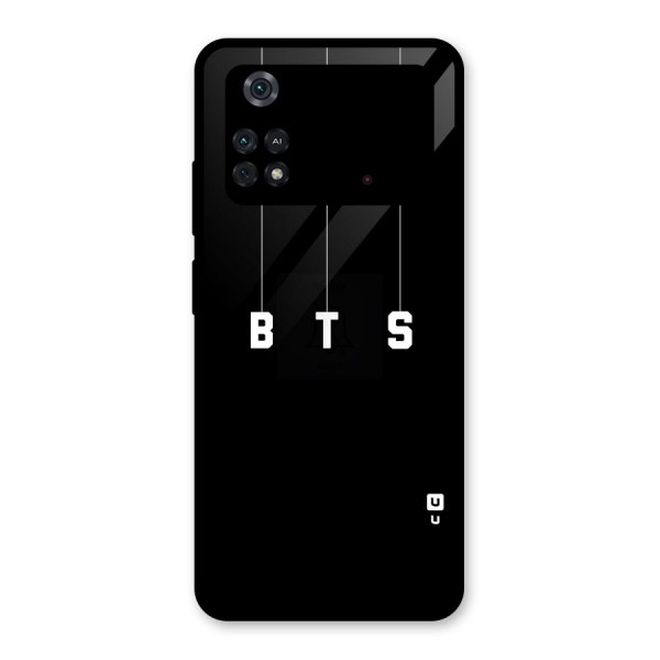 BTS Strings Glass Back Case for Poco M4 Pro 4G