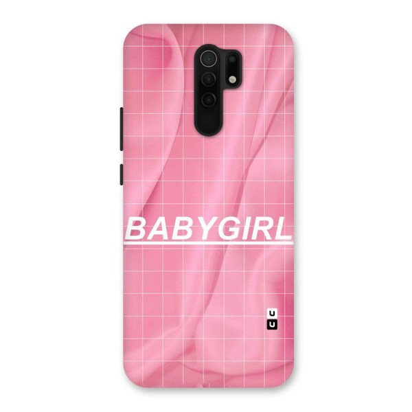 Baby Girl Check Back Case for Redmi 9 Prime