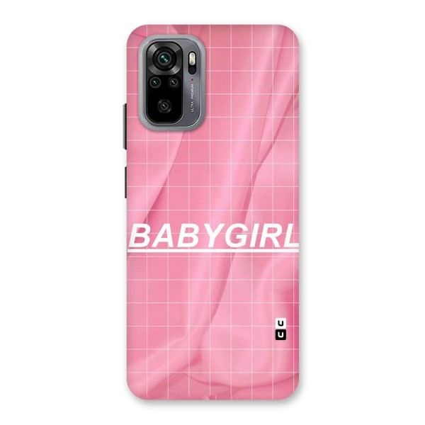 Baby Girl Check Back Case for Redmi Note 10