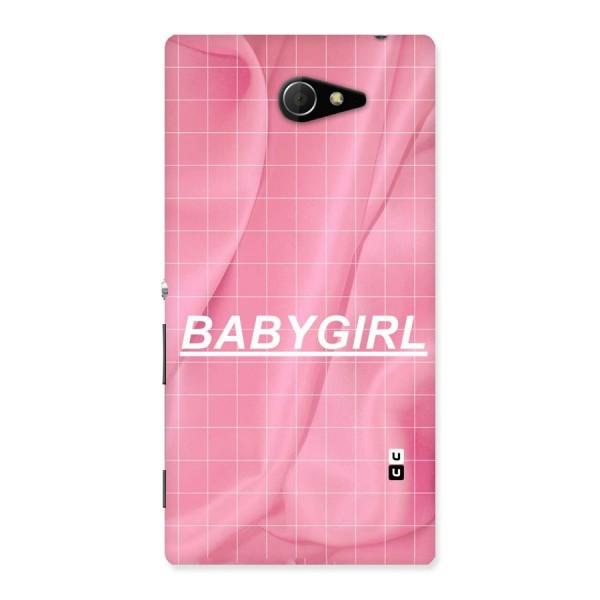 Baby Girl Check Back Case for Sony Xperia M2