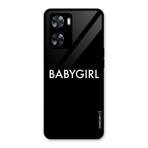 Baby Girl Glass Back Case for Oppo A57 2022