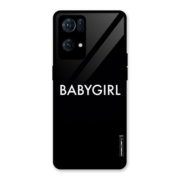 Baby Girl Glass Back Case for Oppo Reno7 Pro 5G