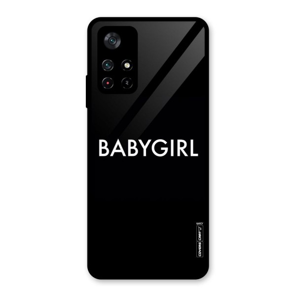 Baby Girl Glass Back Case for Poco M4 Pro 5G