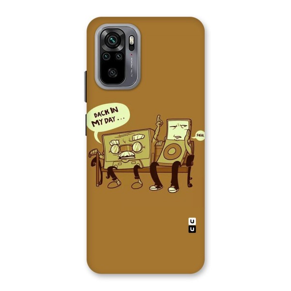 Back In Day Casette Back Case for Redmi Note 10