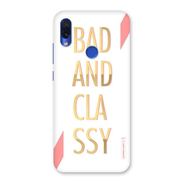 Bad And Classy Back Case for Redmi Note 7