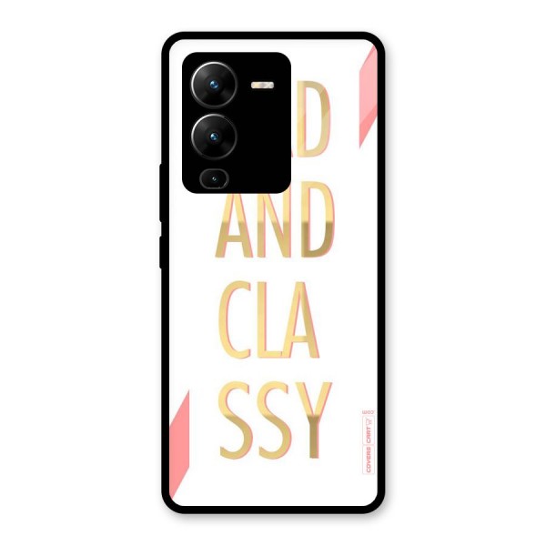 Bad And Classy Glass Back Case for Vivo V25 Pro