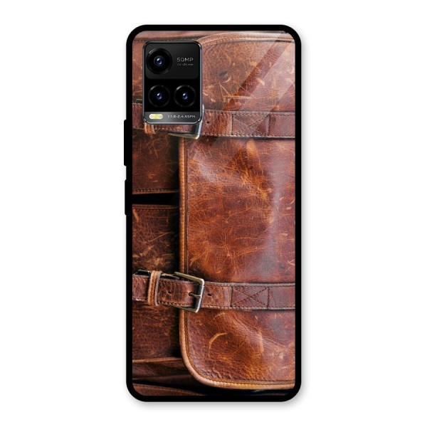 Bag Design (Printed) Glass Back Case for Vivo Y21 2021