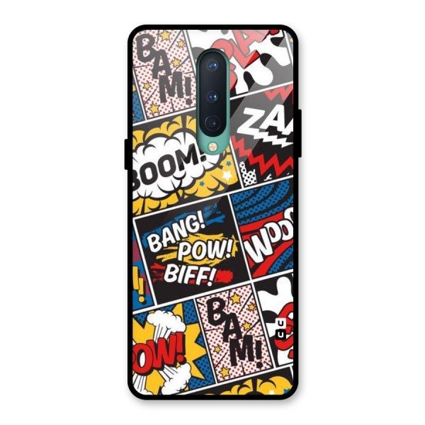 Bam Pattern Glass Back Case for OnePlus 8