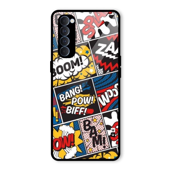 Bam Pattern Glass Back Case for Oppo Reno4 Pro