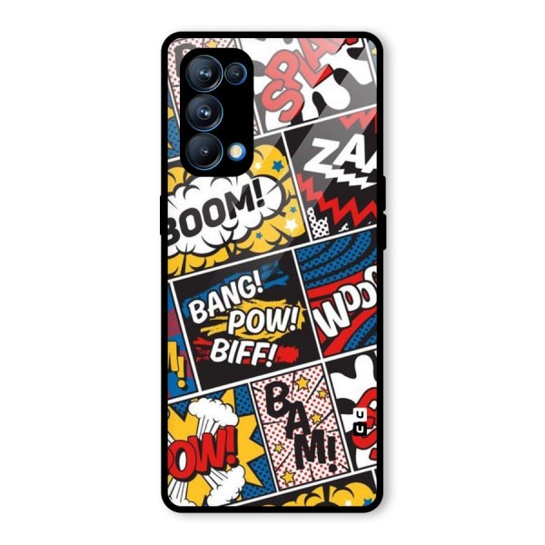 Bam Pattern Glass Back Case for Oppo Reno5 Pro 5G