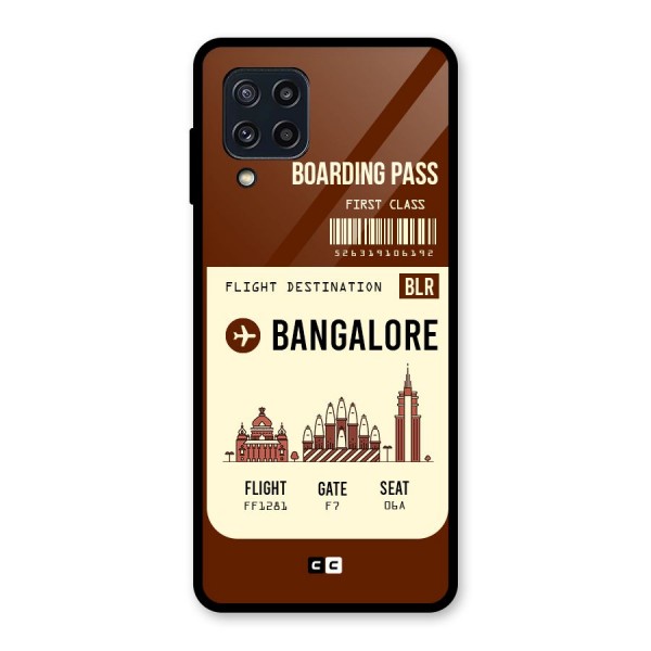 Bangalore Boarding Pass Glass Back Case for Galaxy M32