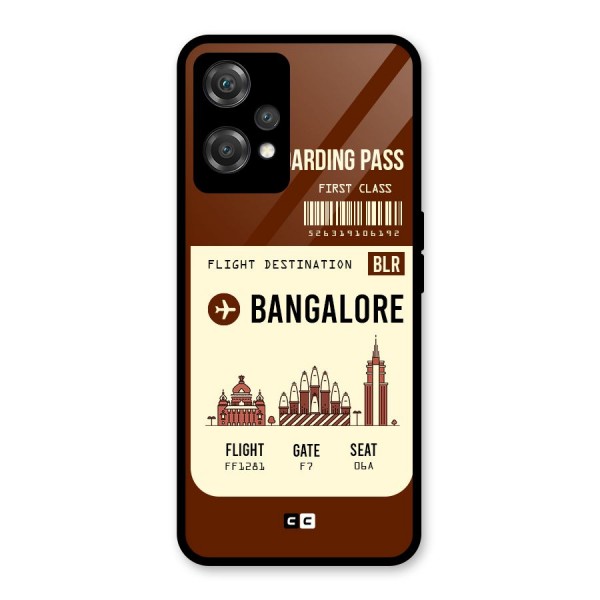 Bangalore Boarding Pass Glass Back Case for OnePlus Nord CE 2 Lite 5G
