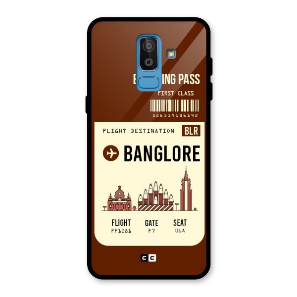 Banglore Boarding Pass Glass Back Case for Galaxy J8