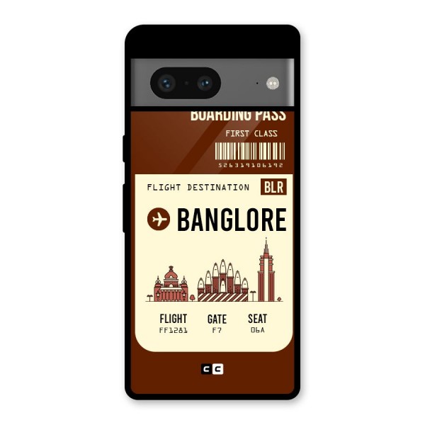 Banglore Boarding Pass Glass Back Case for Google Pixel 7