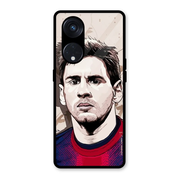 Barca King Messi Glass Back Case for Reno8 T 5G