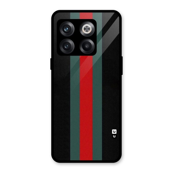 Basic Colored Stripes Glass Back Case for OnePlus 10T