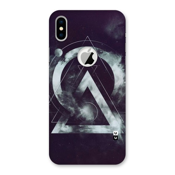 Basic Galaxy Shape Back Case for iPhone XS Logo Cut