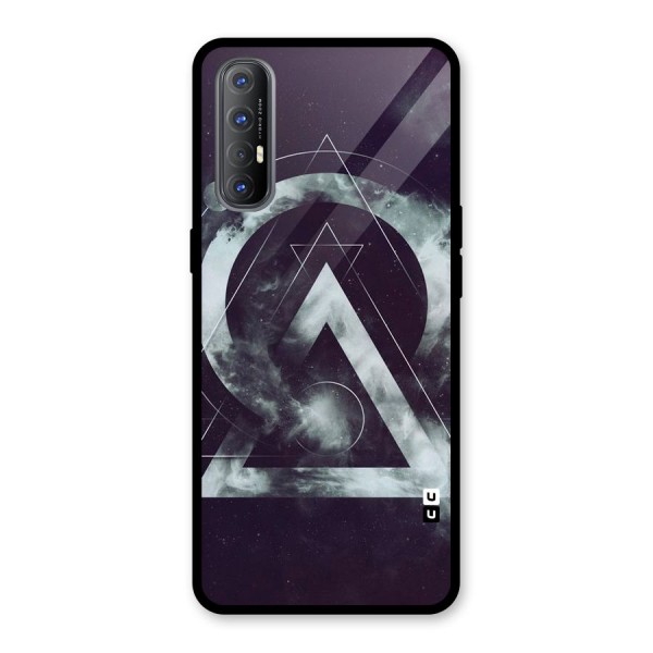 Basic Galaxy Shape Glass Back Case for Oppo Reno3 Pro