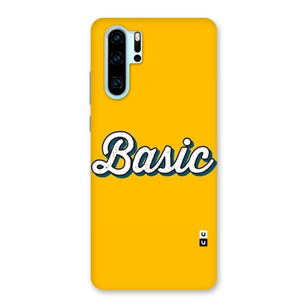 Basic Yellow Back Case for Huawei P30 Pro