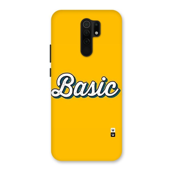 Basic Yellow Back Case for Redmi 9 Prime