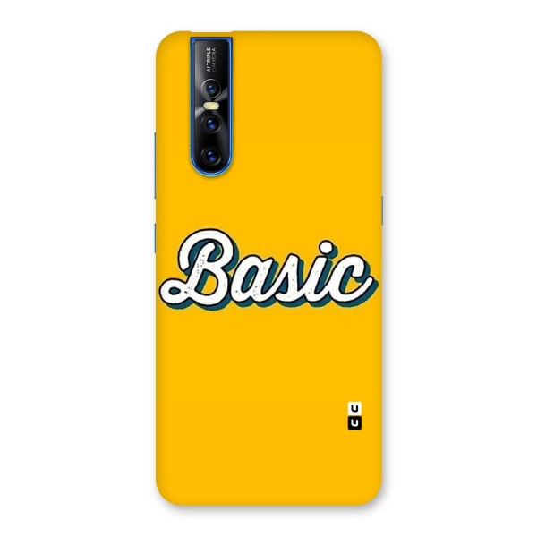 Basic Yellow Back Case for Vivo V15 Pro