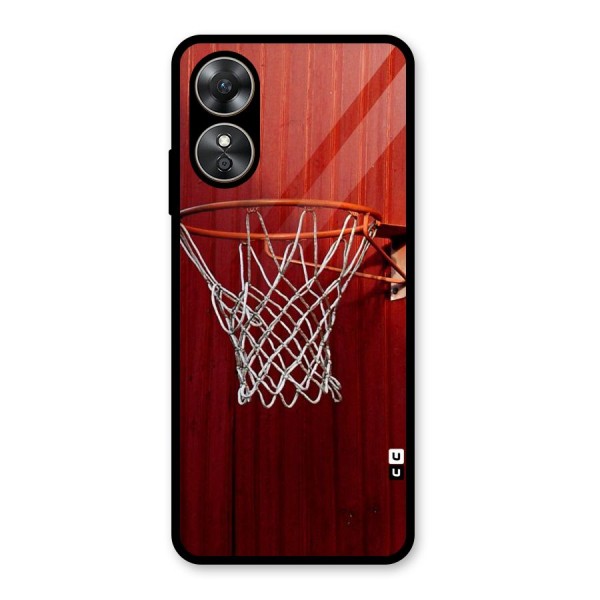 Basket Red Glass Back Case for Oppo A17