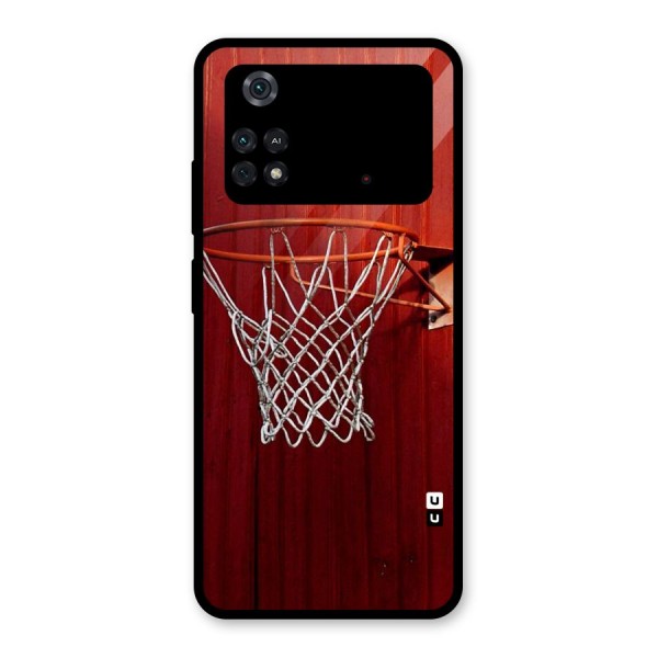 Basket Red Glass Back Case for Poco M4 Pro 4G