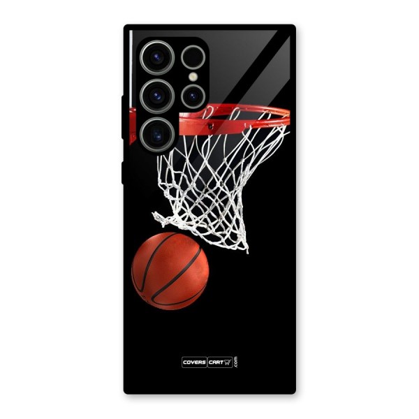 Basketball Glass Back Case for Galaxy S23 Ultra