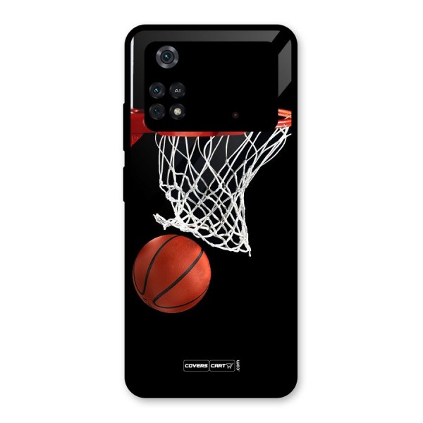 Basketball Glass Back Case for Poco M4 Pro 4G