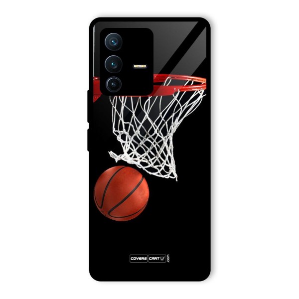 Basketball Glass Back Case for Vivo V23 Pro