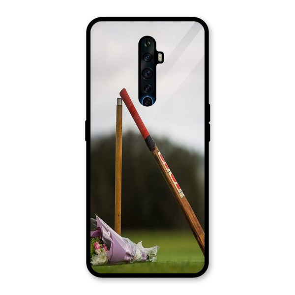 Bat Wicket Glass Back Case for Oppo Reno2 Z