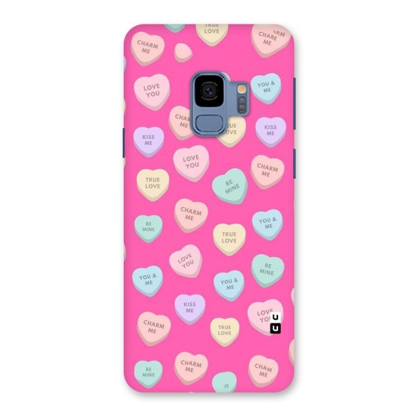 Be Mine Hearts Pattern Back Case for Galaxy S9