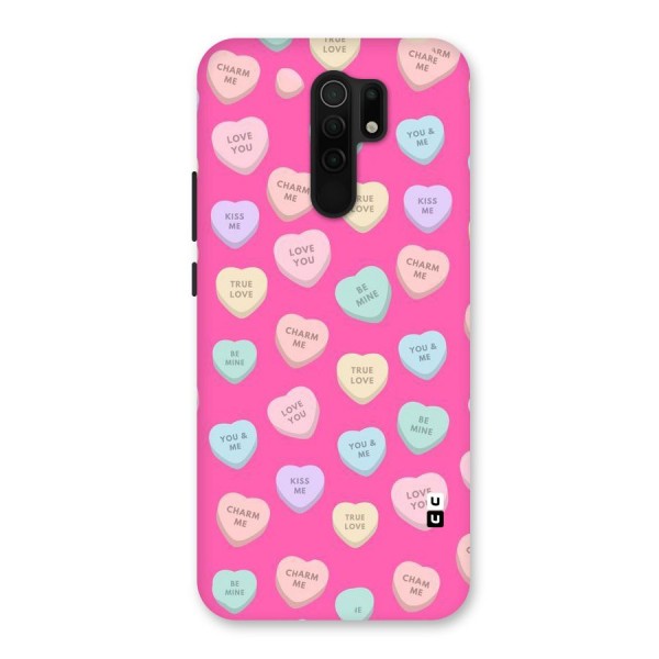 Be Mine Hearts Pattern Back Case for Redmi 9 Prime